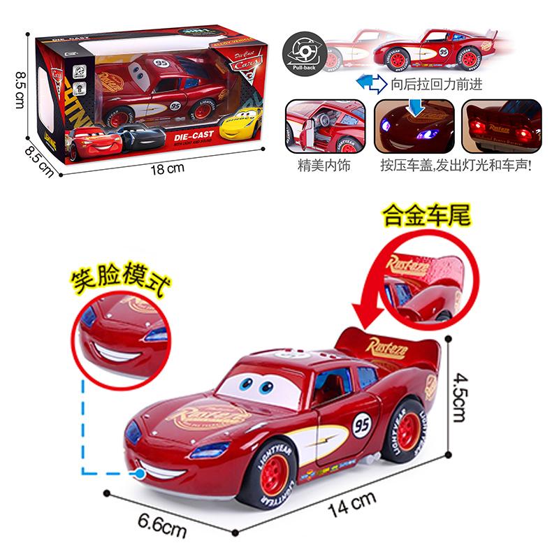 1:32 Blesk McQueen Disney Pixar Auta Slitina Tlakově litý Model Auta Se Světlem A Zvukem Zadní Kola Vratná Síla Hračka Dětské Vánoční Dárky