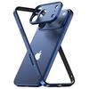 Custodia con Telaio in Lega di Alluminio per Telefono Per 17 Air 16 15 14 13 Pro Max Plus Protezione Lente Fotocamera in Metallo Paraurti in Silicone Antiurto
