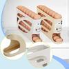 Egg Holder for Fridge 4 Tier Eggs Roller Organizer Auto Rolling Container Cabinet