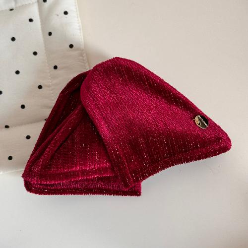 Autumn and Winter Retro Flannel Triangle Grip Clip High-end Sense of The Back of The Head Female Hairpin Banana Clip Large