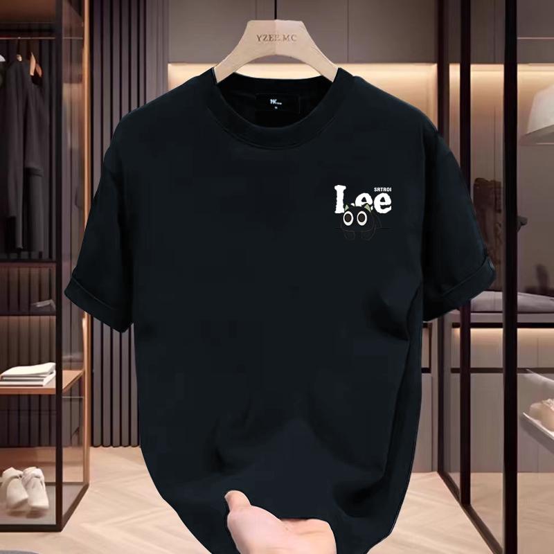 Heavy Trendy Short-sleeved T-shirt Pure Cotton Summer New Loose-print Men's and Women's Tops Casual Versatile Short Sleeves