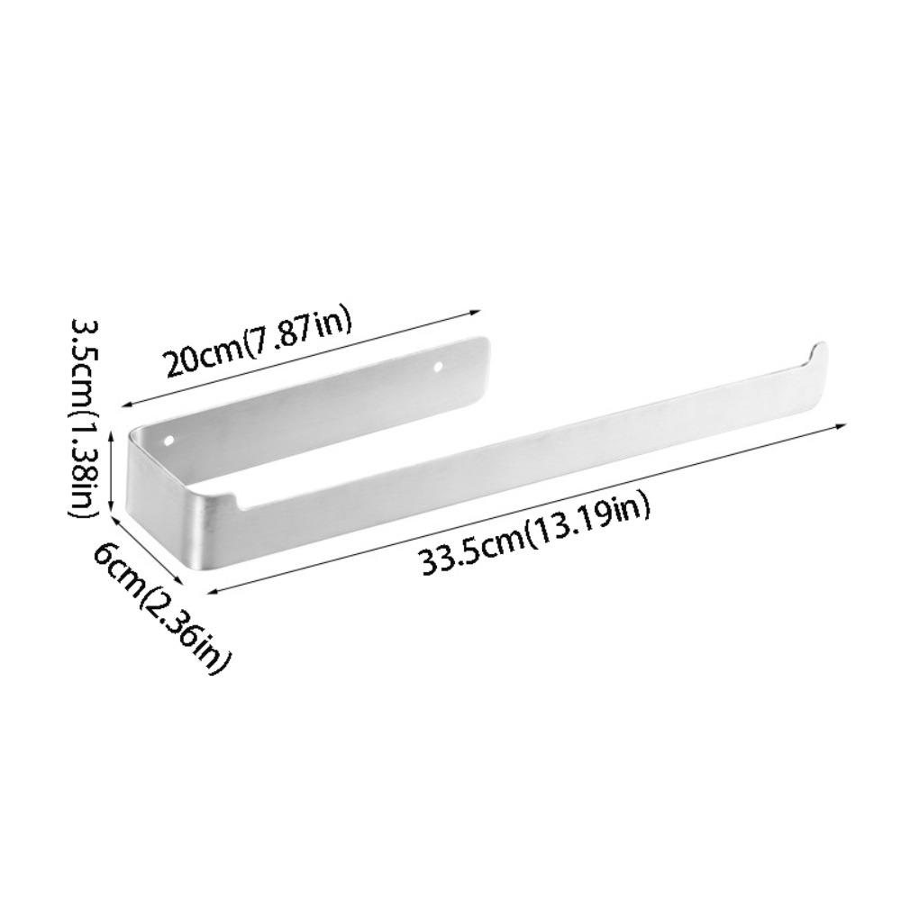 Self Adhesive Towel Holder Black Finish Towel Rail Toothbrush Holder Towel Hanger  Kitchen Use