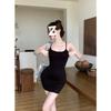 Sweet and Spicy Skirt Waist Sexy Halter Butterfly Suspender Dress Women's Summer Small Temperament Hip-wrapped Short Skirt