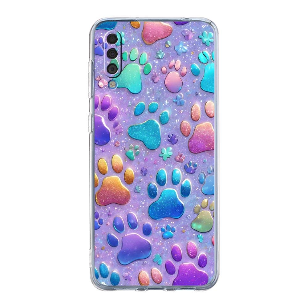 Phone Case For Samsung A56 A36 A26 A16 A14 A12 A22 A32 5G A34 A42 A52 A54 A50 A70 A72 A40 A20E A20S A04S A06 Cover Dog Paw