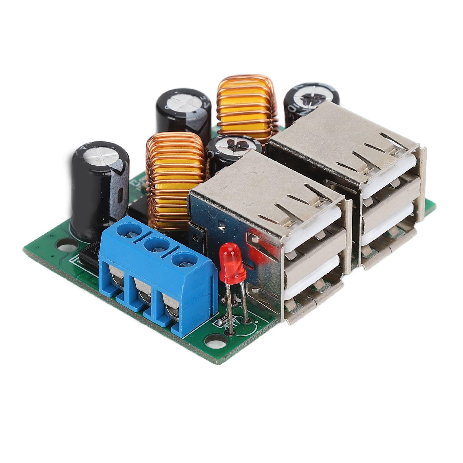 

4 USB-порт перетворювача живлення плата понижувального блоку живлення перетворювач модуль постійного струму 12V 24V 40V до 5V 5A