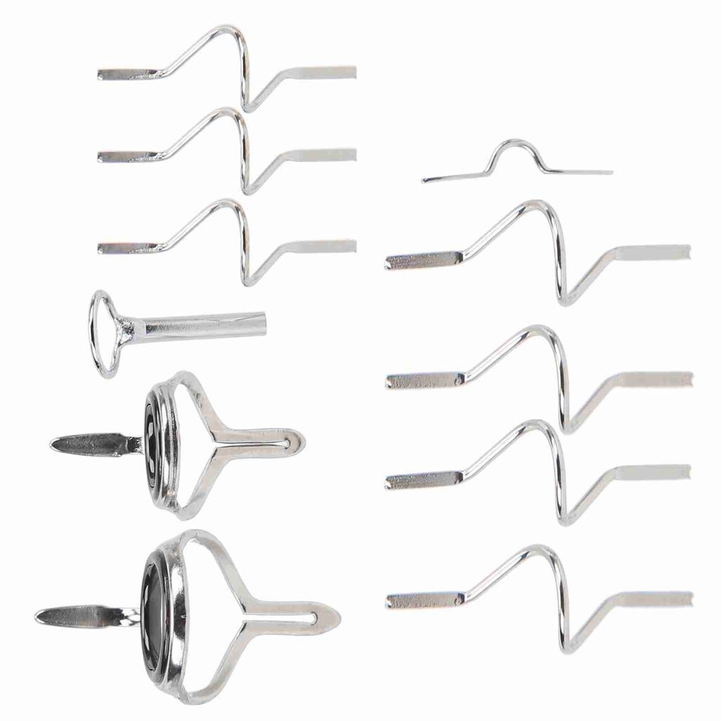 Flugfiske Guide Fiskeredskap Reparationsverktyg Rostfritt Stål Stark Dubbelspänne Ring Olika Storlekar