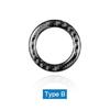Carbon Fiber Car Ignition Switch Key Hole Ring Cover Trim Sticker for Mercedes-Benz W204 W212 W246 A B C E Class GLA CLA GLC SLK