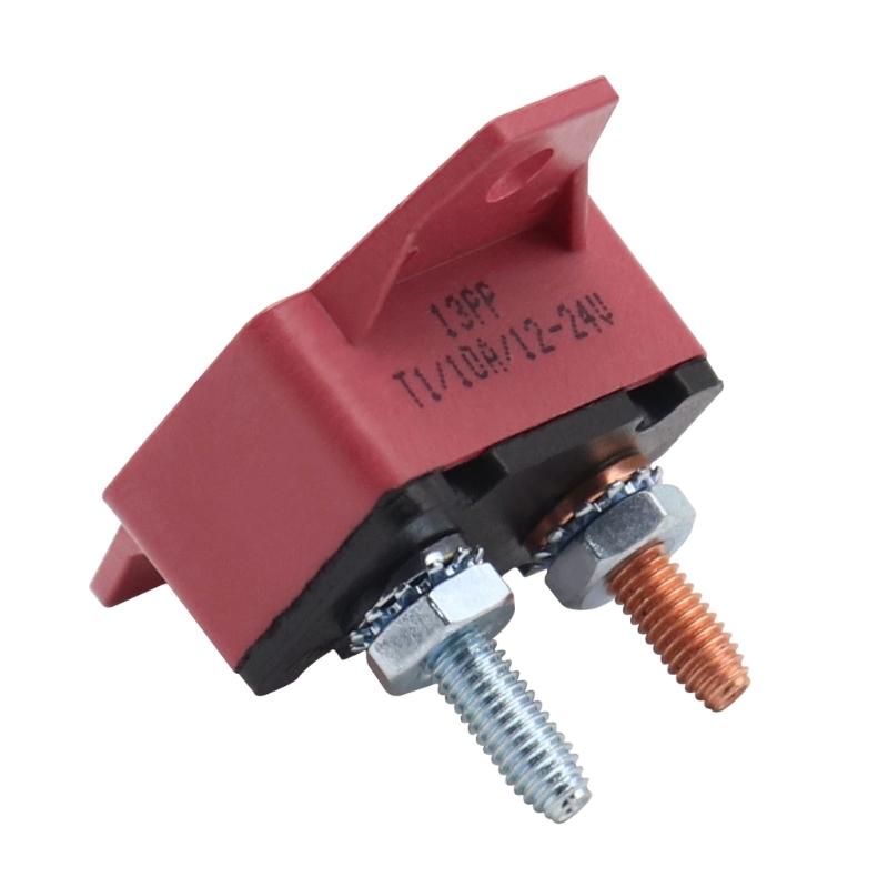 10A Circuit Breakers Auto Reset Function with Waterproof Cover Studs Bolt for Automotive, Marine, Trailers