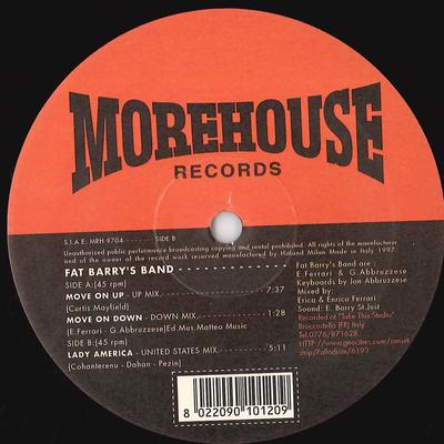 12inch Record FAT BARRY'S BAND - Move On MRH9704 MOREHOUSE 1997 Italy Dance & Electronica Used