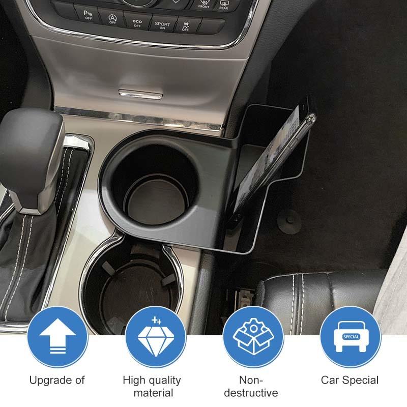 Armrest Cup Holder Storage Box Organizer Container For Jeep Grand Cherokee 2011-2020 Stowing Tidying Accessories
