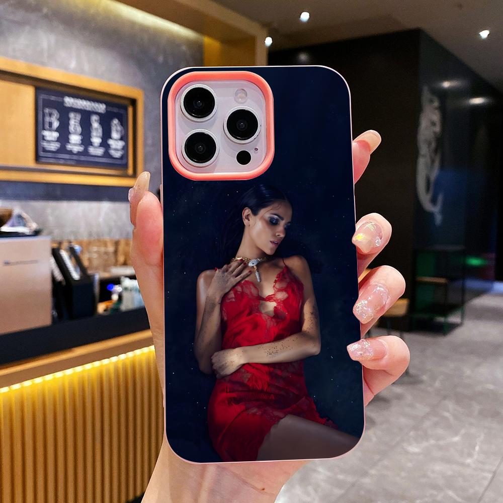Fashion Eiza Gonzalez Jelly Double layer Pink Mobile Phone Case for iPhone 17 16 15 14 13 12 11 Air Pro Max Plus Protective