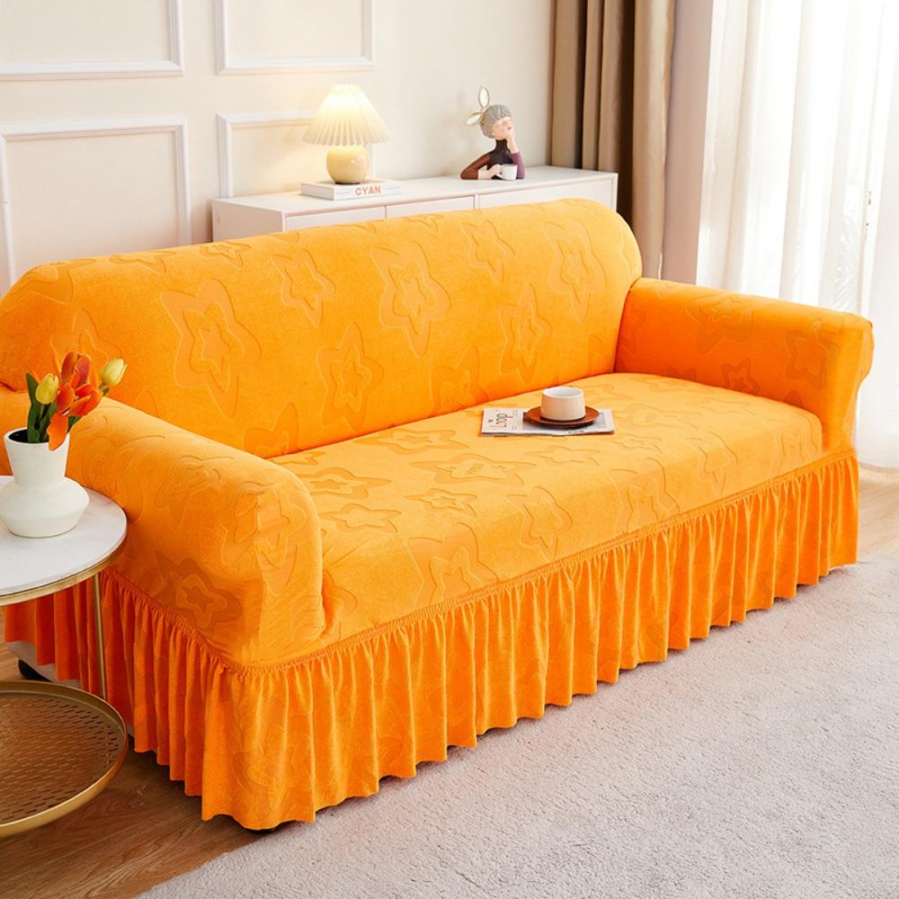 Thickened Skirt Jacquard Sofa Cover Full Coverage Universal Slip Proof Dustproof Sofa Cushion Cover