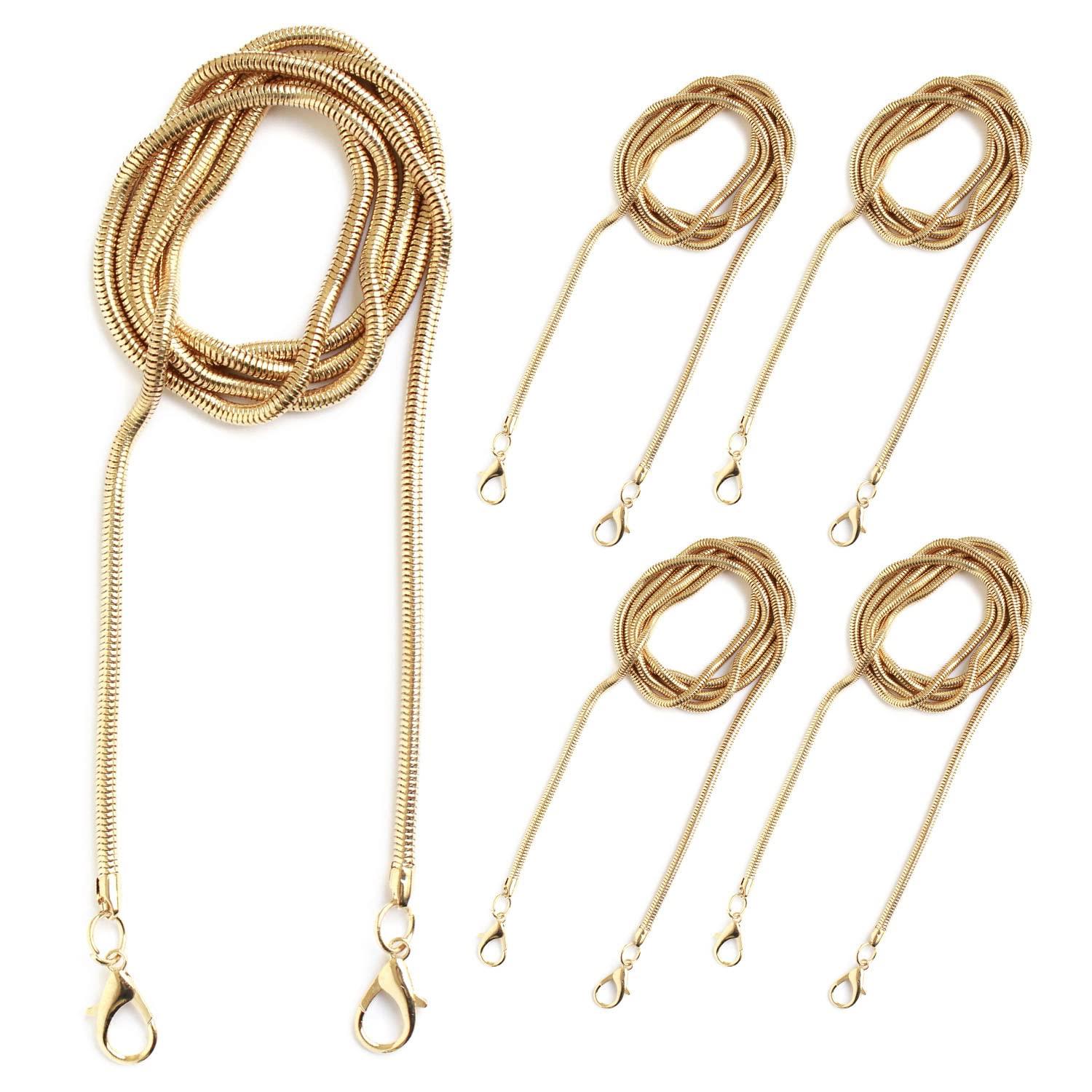 

Nippon Chuko NBK Smartphone Shoulder Chain, Snake Pattern, 10-Pack, Gold, KE1448-G-10