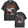 Rapper Singer Shawn Unisexdes On The Road Again Tour Album Merch T Shirt Unisex Fashion Oversized Short Sleeve Tshirt Streetwear Blac