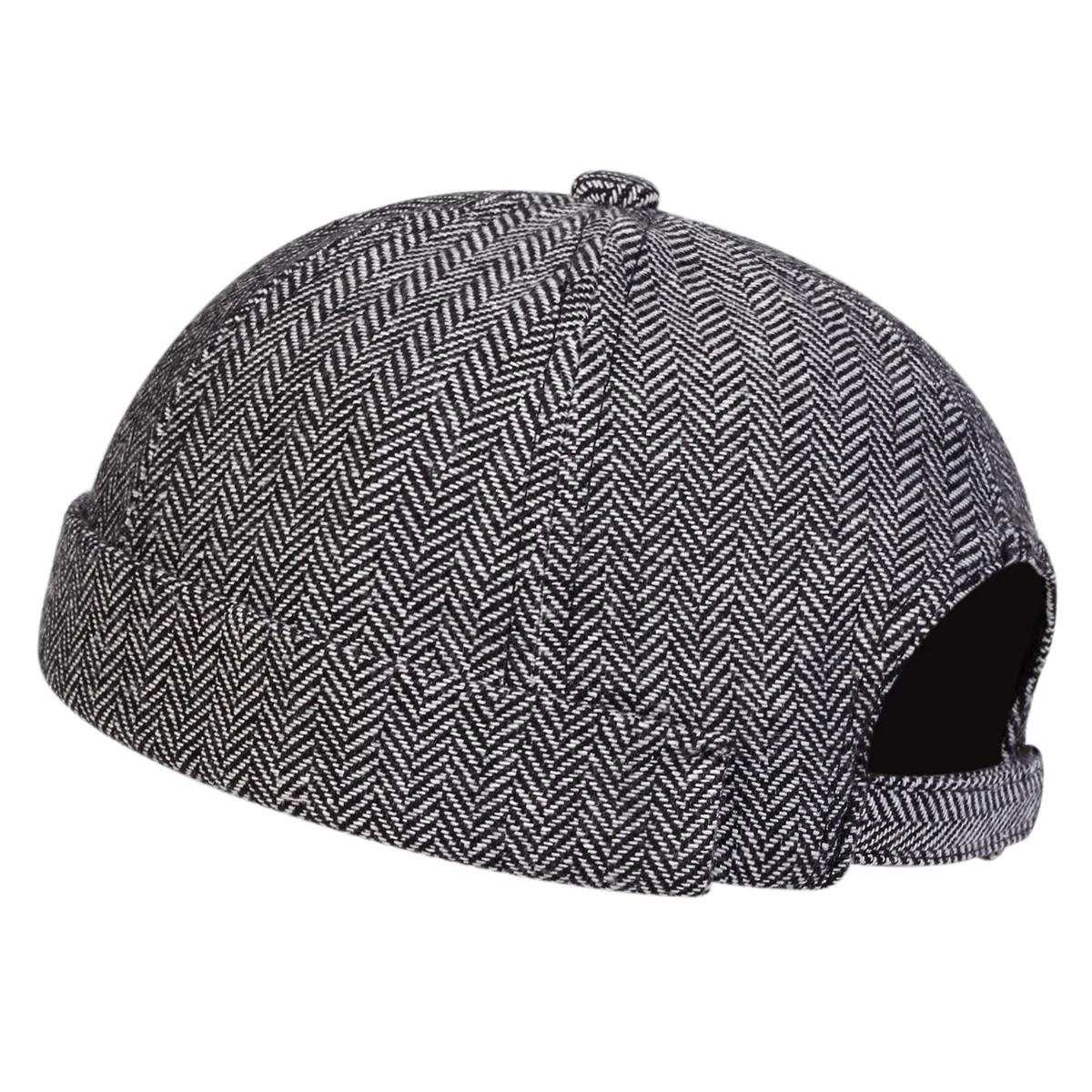 

Men Houndstooth Landlord Caps Spring And Autumn Adjustable Melon Skin Hats Literary Hip Hop Hat Painter Cap