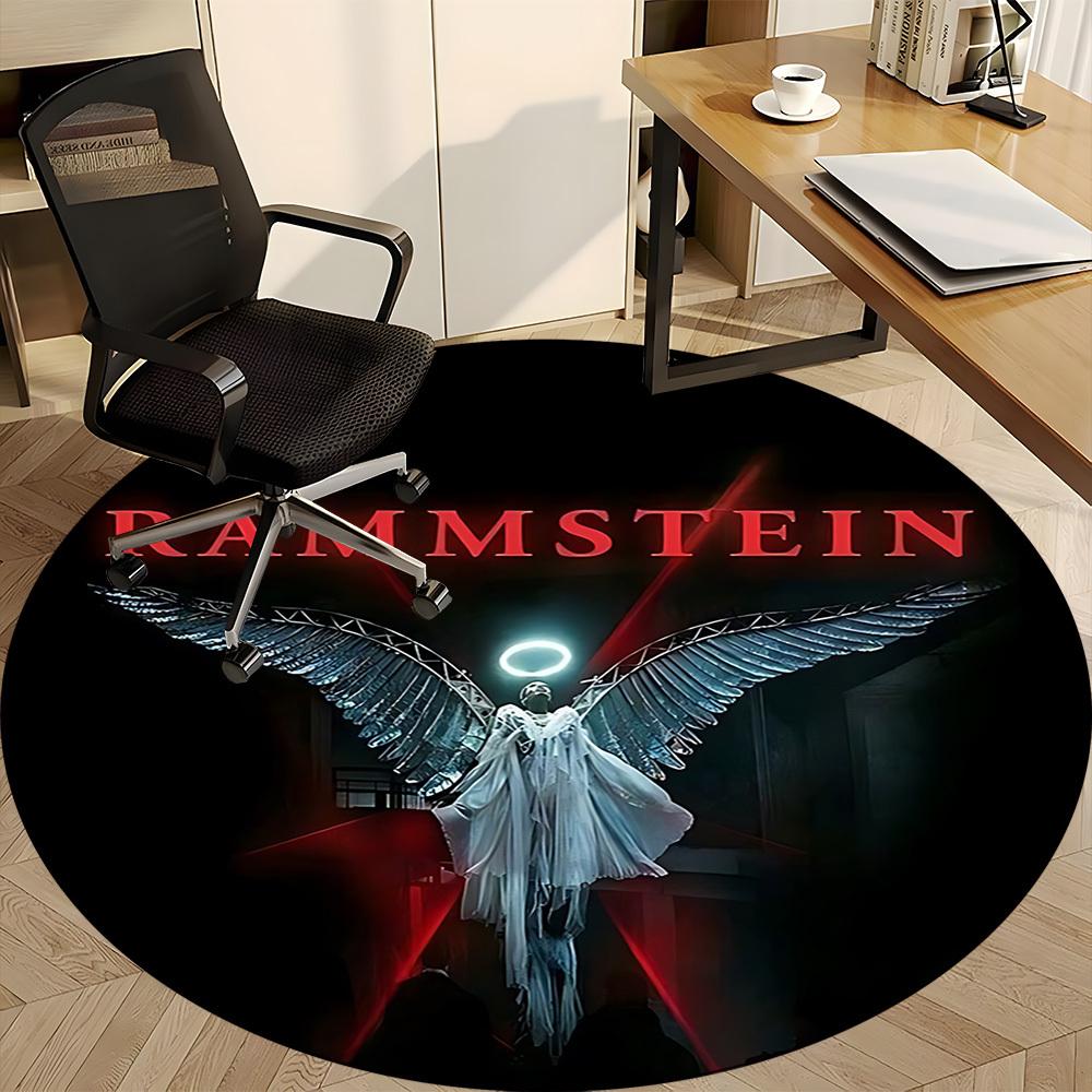 1pc Rammstein Carpet, Round Non-Slip Durable Large Size Office Carpet, Suitable for Office yy250908058