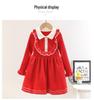Girls' 2025 Princess Style Sweater Dress - Knitted Pullover for Spring & Winter, Korean Fashionable Wool Dress.