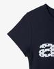 Eiieii Dot Small Letter Tee [Navy]