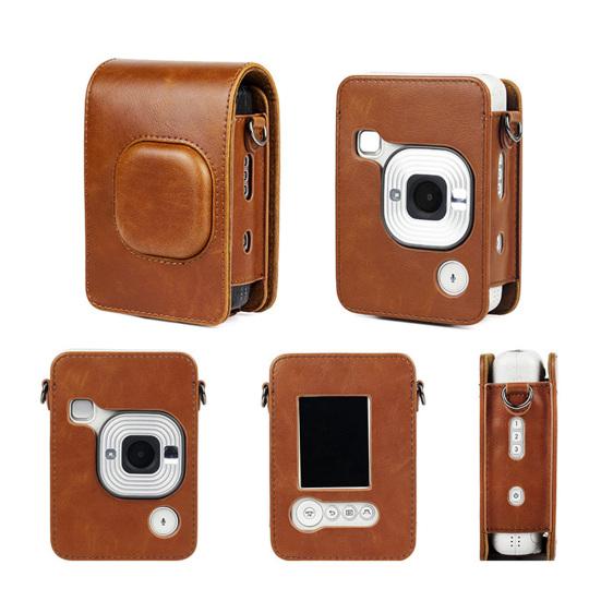 Storage Bag Wear-resistant Dust-proof Camera Storage Case with Shoulder Strap for Fujifilm-Insta Mini Liplay