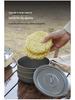 Pure Titanium Lightweight Camping Noodle Bowl & Bento Box with Lid - Picnic & Cookware Set