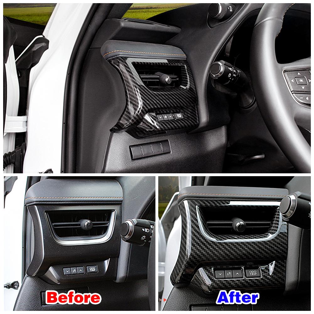 For Lexus UX UX200 UX250 2018-2024 Dashboard Side AC Air Condition Outlet Vent Cover Trim ABS Interior Modify Decoration Refit