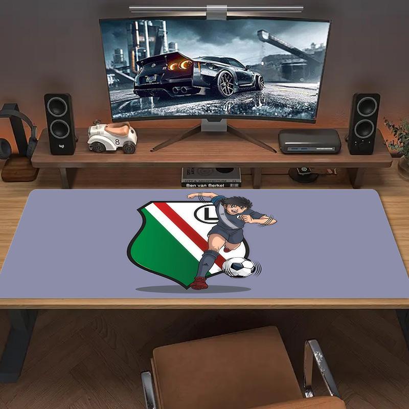 Legia Warsaw Print  Cushion Non-slip Laptop Tablet Big Mousepad XXL Mat Mini PC Playmat With Lock edge
