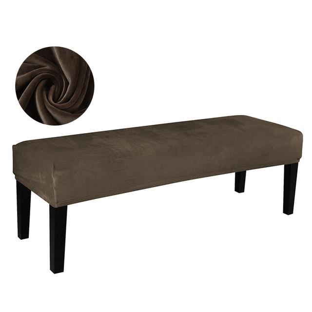 Samt Stoff Bankbezug Super Flauschig Elastisch Esszimmer Stuhl Bankbezüge Sitzbezug Für den Heimgebrauch Wohnzimmer Schlafzimmer Klavierzimmer