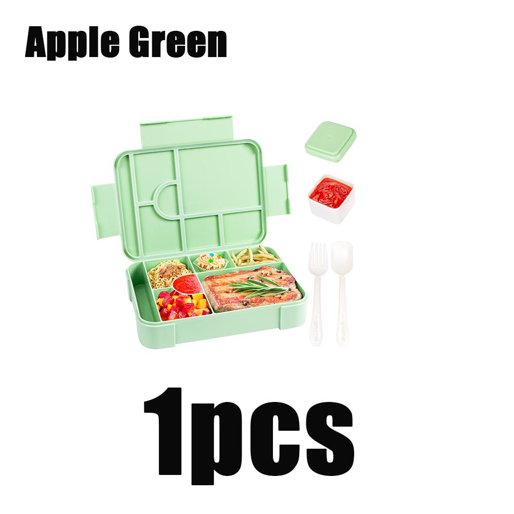 1 szt. Pudełko śniadaniowe Bento o dużej pojemności Pojemność Pudełko Bento do mikrofalówki Szczelne Uszczelnianie Przenośny Dzielony Pojemnik na żywność Utrzymujący świeżość