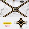 Waterproof Decorative Edge Strips: Self-Adhesive, Wear-Resistant Gilded Line Stickers for Living Room Floor Tiles and Home Gaps.