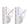 Professional Math Geometry Tool for Student Drawing Plastic Drawing Rulers with Square Straight Ruler Math Protractor
