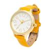 Fieldwork Women's Watch Analog Leather Strap Simple Easy To See Yellow Retra MKL2012-3