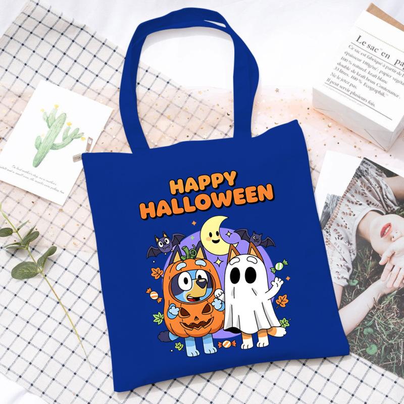 Halloween Halloween Printed Canvas Bag Lazy Style Trend Student Leisure Shoulder Bag Large Capacity