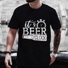 It's Beer O'clock Graphic T Shirt for Men Y2k Clothing International Beer Day Tops Male Drinking Party Streetwear Oversized Tees