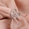 Teamer Witch Knot Wide Finger Ring for Women Irish Celtics Knot Stainless Steel Open Ring Vintage Amulet Anniversary Jewelry 4