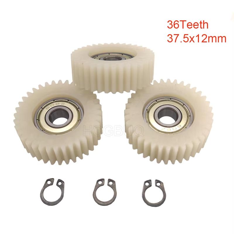3Pcs 37.5x12mm Planetary Gear 36 Teeth Gears With 8mm Bearings Wheel Hubs Electric Bike Nylon Gear For Bafang Motor E-bike Parts