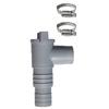 32mm Shutoff Valve Pool Connector Pool Hose Adapter Clamp-style Elbow Pool Drain Valve Shutoff Valve Suitable for Filter Pump