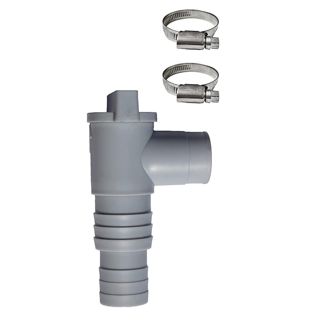 32mm Shutoff Valve Pool Connector Pool Hose Adapter Clamp-style Elbow Pool Drain Valve Shutoff Valve Suitable for Filter Pump