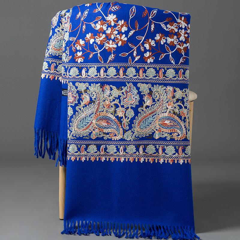 70 * 200cm Autumn And Winter New Women'S Solid Color Versatile Simple Tassel Imitation Cashmere Double-Sided Scarf Warm Scarf Atmosphere Shawl