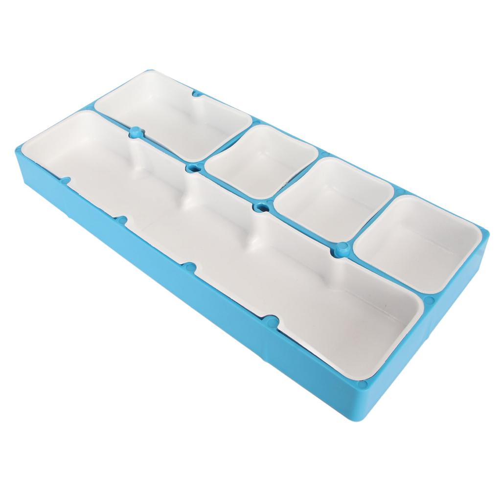 Watch Parts Storage Box 5 Compartments Rubber Lining Stackable Portable Watch Component Container for Screws Hardware