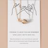 2Pcs Magnet Attraction Double Hand Necklaces Pendants Women Romantic Jewelry Stainless Steel Chain Nuptial Wedding Occasion Necklaces Bff Present