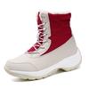 Schneestiefel Damen Plateaustiefel Rutschfeste Damen Winterschuhe Fell Warme Stiefeletten für Damen Wedges Wasserdichte Overknee Stiefel