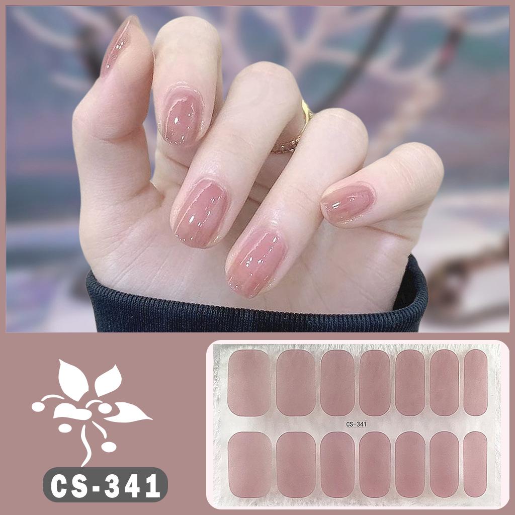

CS полностью покрытый водостойкий негерметизирующий слой гелевая масляная пленка для ногтей весенняя мода темпераментная наклейка для ногтей масляная пленка для ногтей CS341 (Nail file)