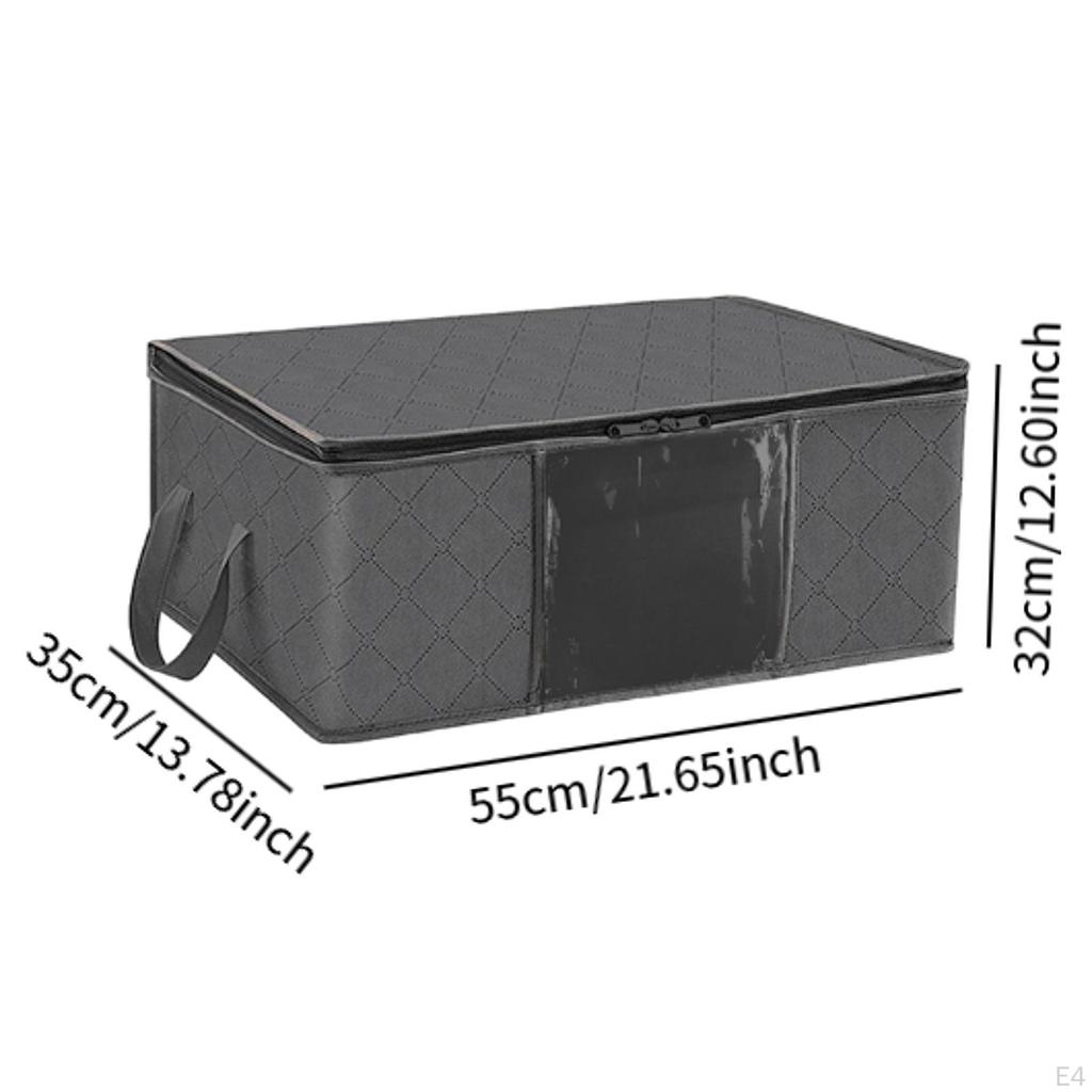 6er-Pack Kleideraufbewahrungstaschen, Deckenaufbewahrungstaschen mit Griffen, Faltbare Behälter,