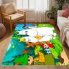 Tappeti Antiscivolo a Tema Avventura della Famiglia Moomin - Arredamento per la Casa in Poliestere, Adatti per Camere da Letto, Soggiorni, Ingressi, Studi e Decorazioni