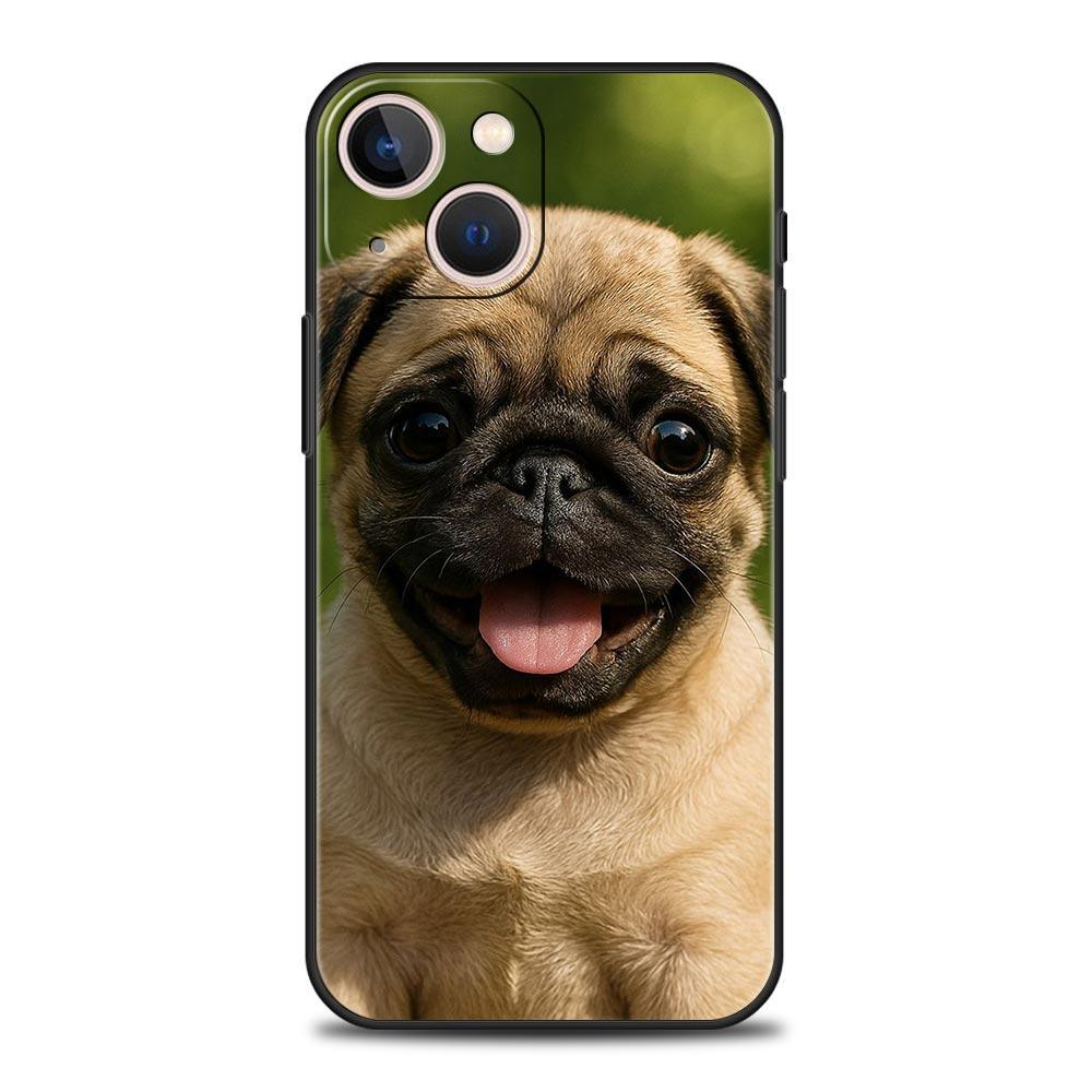 French Bulldog Dog Pet Luxury Phone Case For iPhone 17 Air 16 Plus 13 15 14 12 11 Pro MAX 7 8 SE Soft TPU Black Cover