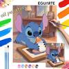 Lilo and Stitch Digital Oil Painting Art Kit Handmade Diy Home Decorations