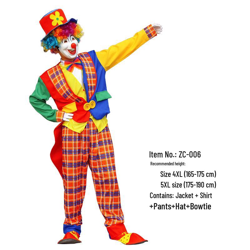Pieaugušo klauna kostīms cosplay ballēm un
