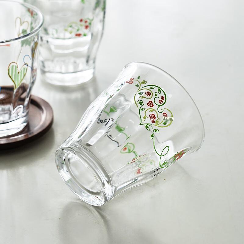 OLOEY Modern Glass Juice Cup with Strap