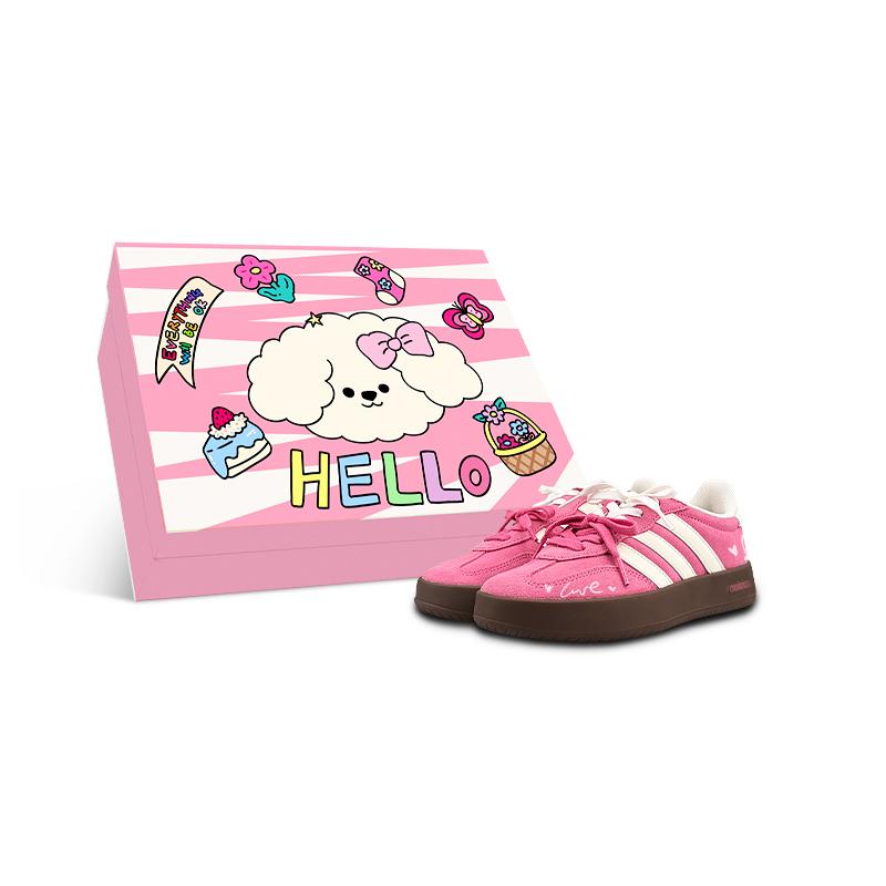 Adidas BARREDA DECODE Abrasion Resistant Low top Skateboard Shoes Unisex Pink White JQ4237(Team1298-BOX) 35⅔