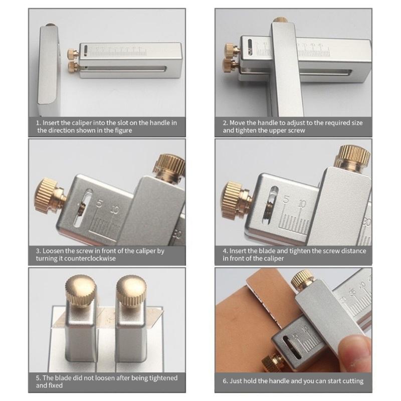 Professional Belt Cutter Tool Set Features Adjustable Cutting Width Aluminum Alloy Materials for Home Use